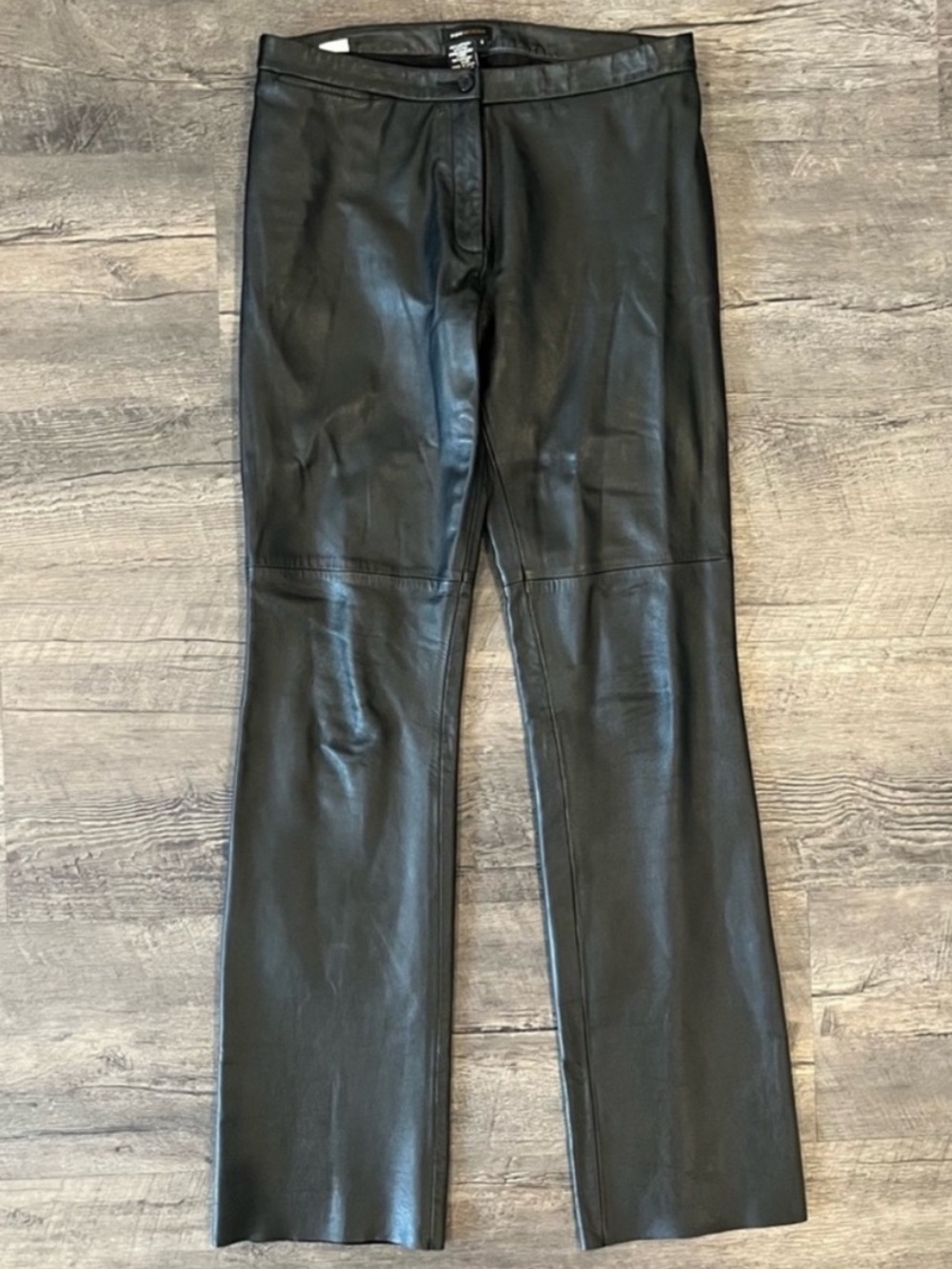 BCBGMax Azria 100% Leather Bootcut Pants